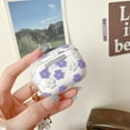 thumbnail image 5 of Compatible with AirPods Pro Clear Case,Cute Cartoon Flower Pattern Design with Floral Keychain, Soft TPU Protective Shockproof Case for AirPod Pro for Girls Women-Blue, 5 of 12