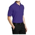 thumbnail image 5 of Mafoose Male Silk Touch Polo Men Extended T-Shirts Purple L, 5 of 7