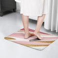 thumbnail image 4 of Pink Gold Marble Pattern Flannel Non Slip Door Rugs,Washable Door Mats Indoor,Decorative Door Mats,Dirt-Resistant and Absorbent Doormat for Entrance,Bedroom,Kitchen,Bathroom,31.5"x17", 4 of 4