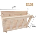 thumbnail image 2 of Alimentador de heno ZHAOCHENG para conejos de madera plegable con bandeja fija y soporte para hierba, 2 of 5