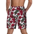 thumbnail image 4 of Balery Rose Flowers Mens Swim Trunks Swim Shorts for Men Quick Dry Inseam Beach Shorts with Compression Liner Pocket-XX-Large, 4 of 9