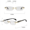 thumbnail image 5 of Anti Blue Light Rimless Readingglasses Fashion Women Men Diamond, Rimless Blue Light Glasses, Ultra Light Frameless, 5 of 7