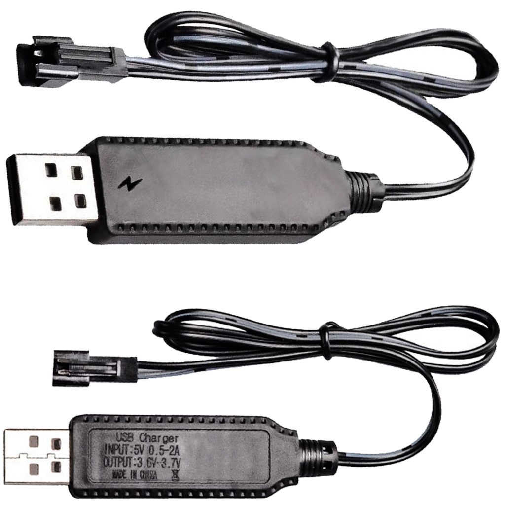 Câble Charge USB 7,4V Avec Connecteurs SM2.0/XH - Pour Batteries Drones FPV, Voitures RC
