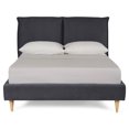 thumbnail image 3 of Cama Matrimonial Makora Zenvia Oxford Tapizada en Tela Tipo Velvet (No Incluye Colchón), 3 of 8