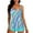 018_Light Blue, variant on Lroveb Tankini Swimsuits for Women Plus Size Two Piece Bathing Suits Long Torso Tank Tops With Boyshorts Push Up Swimwear