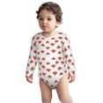 thumbnail image 2 of Xecao Hand Drawn Watermelon Print Baby unisex-baby Cotton Long-sleeve Bodysuits-18 Months, 2 of 6