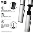 thumbnail image 6 of VIGO Greenwich Pull-down Spray Kitchen Faucet with Soap Dispenser, Chrome, 6 of 9