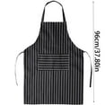 thumbnail image 2 of Home Apron for Kitchen Use Unisex Durable Polyester Striped Half Length Protective Apron for Oil Spill and Food Prep in Residential Spaces, 2 of 4