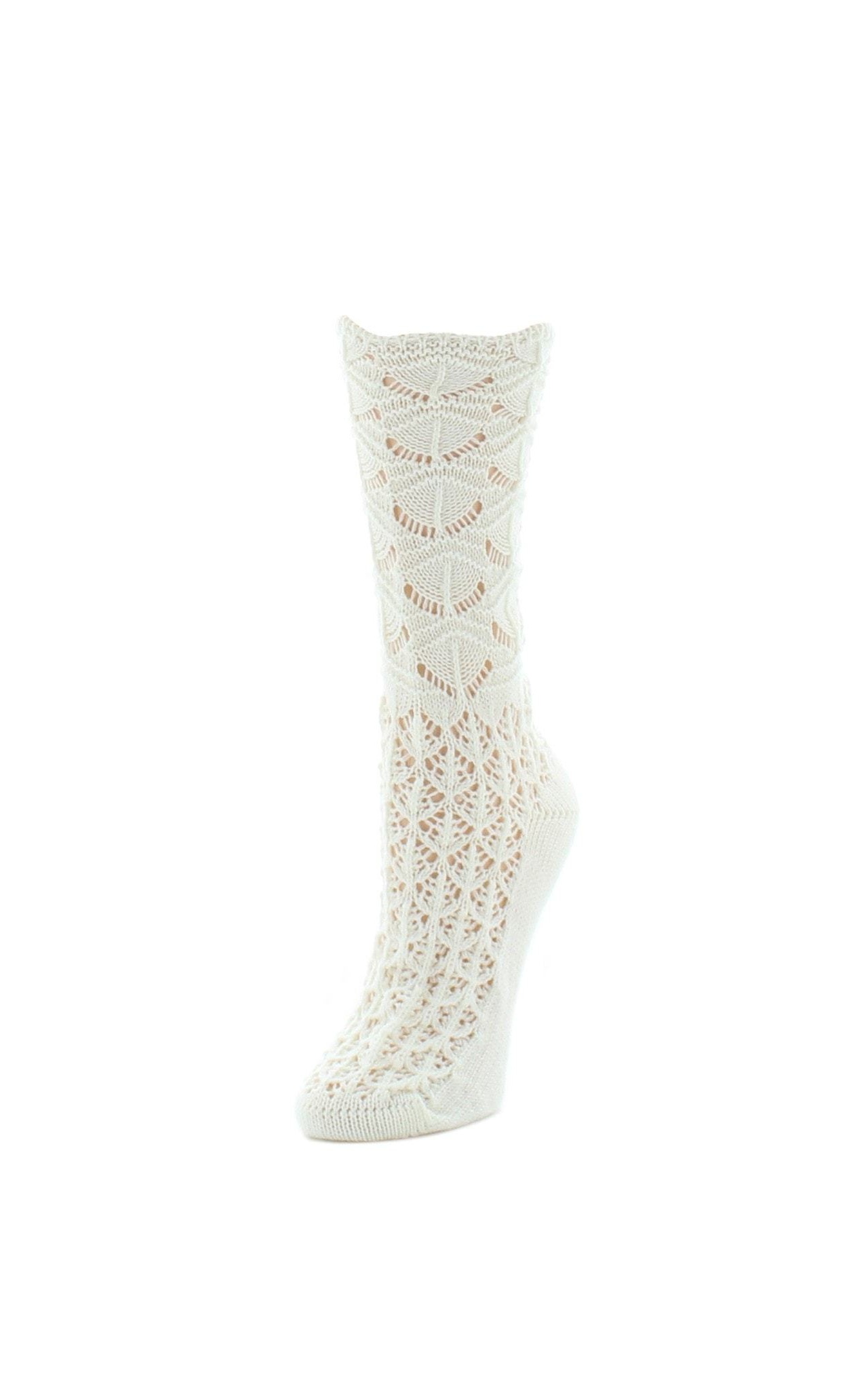 MeMoi Waves Chunky Knit Crew Socks 