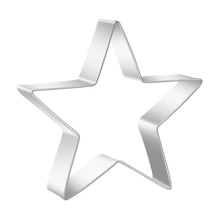 XYKA Cookie Cutter Set Stainless Star Circle Square Umbrella Heart Shapes 430 Stainless with Anti- High Temperature Resistance Perfect for Baking Cookies Fudge Cakes Pastries Pancakes and More Rolled