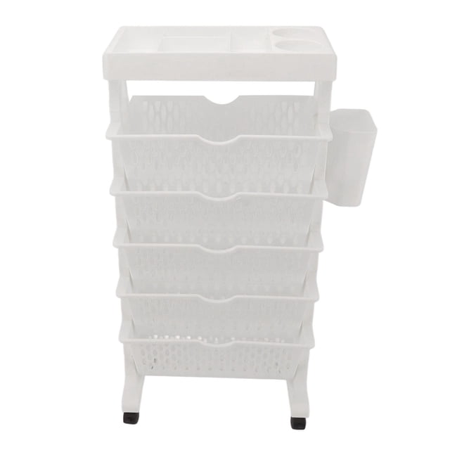 6 Tier Book Rack Storage Bookshelf, Removable Movable Unique Bookcase Utility Organizer, Multilayer Mobile Bookcase With Rotatable Shelves Compact For Bedroom Dormitory Office Kids