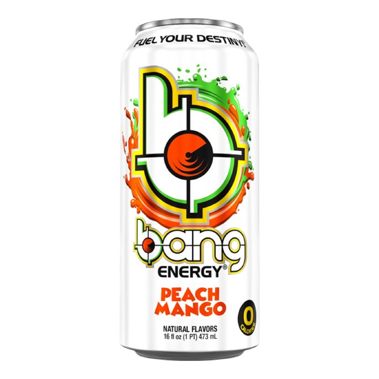 Bang Energy Peach Mango, Sugar-Free Energy Drink, 16-Ounce (Pack of 6)