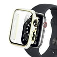 thumbnail image 2 of Worryfree Gadgets Bumper Case with Screen Protector for Apple Watch White/Gold 45mm (C18-WTGD45), 2 of 5