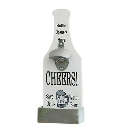 

Njoeus Bottle Opener Wall Mounted - Rustic Vintage Beer Opener For Beer Lovers