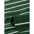 thumbnail image 7 of MODA NOVA Junior's Striped Button Up Short Sleeve Tie Front Crop Shirt Green XL, 7 of 7
