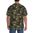 thumbnail image 3 of Kdxio Men'S Hawaiian Shirt For Men Short Sleeve Shirt Camouflage Skulls Summer Casual Holiday Beach Button Down T-Shirts, 3 of 5