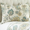 thumbnail image 2 of Levtex Home - Grey Palladium Quilt Set - King/Cal King Quilt (106x92in.) + Two King Pillow Shams (36x20in.) - Paisley - Green, Yellow, Grey, Blue, and White - Reversible - Cotton Fabric, 2 of 5