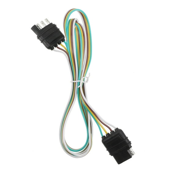 Melantax Trailer Light Wiring Kit 4 Pin Trailer Connector Flat Wire Extension Connector