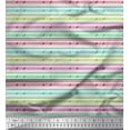 thumbnail image 2 of Soimoi Poly Georgette Fabric Diagonal Line & Stripe Printed Craft Fabric by The Yard 42 Inch Wide, 2 of 3