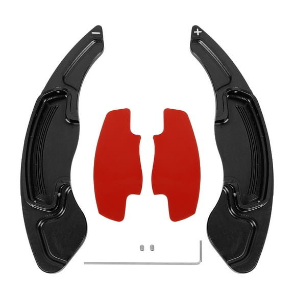 Pair Aluminum Alloy Black Steering Wheel Shift Paddle Shifter Extension Cover for Honda Accord Odyssey for Acura CDX MDX