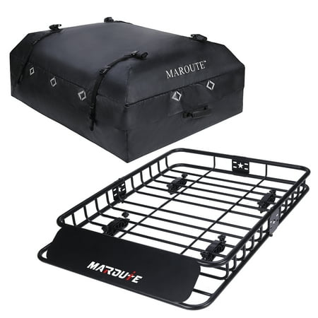 Towallmark Heavy Duty Rooftop Cargo Carrier Rack 200 lbs, Steel, 51 x 36 Inch