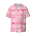 thumbnail image 2 of Lsque Western Cowgirl print Men's Cuban Collar Short Sleeve Shirt Summer Beachwear Casual Button Down Fashionable Vacation Leisure Shirt-3X-Large, 2 of 7