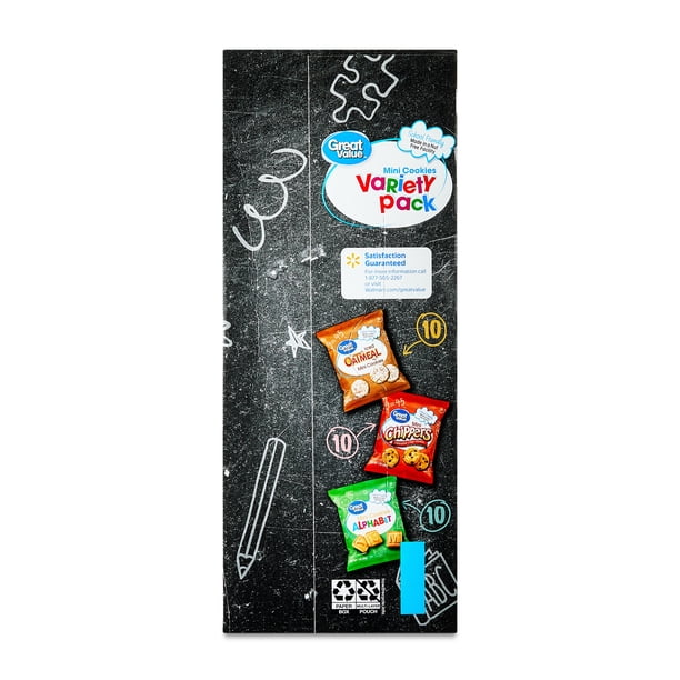 Mini Alphabet & Cookies Pack - Snack inventory for retail
