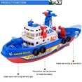 thumbnail image 4 of High Speed Music Light Electric Marine Rescue Fire Fighting Boat Non-Remote Toy Kids Gifts, 4 of 7