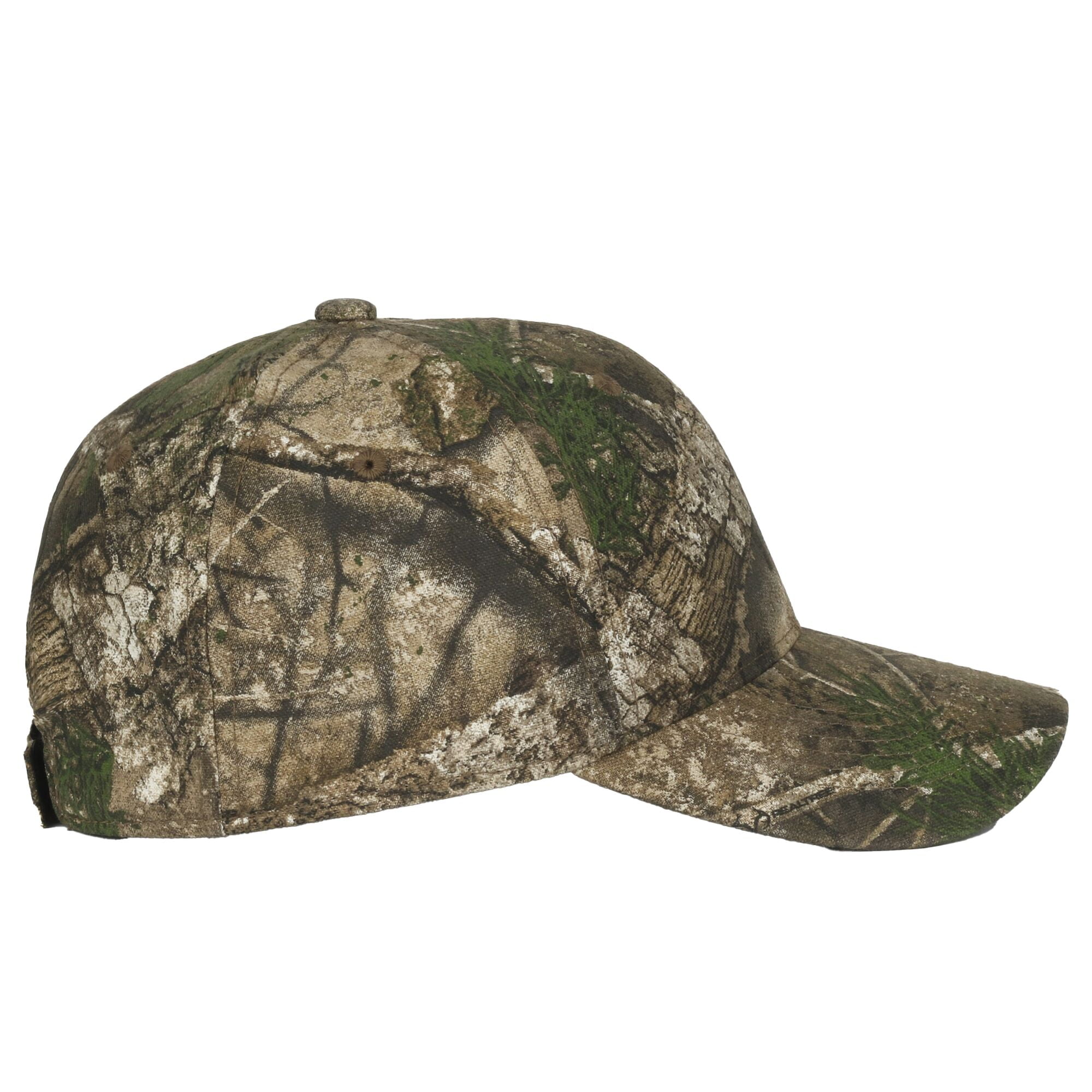 (3 pack) Realtree Lightly Structured Cotton Canvas Baseball Style Cap Realtree APX Camo, Adult, Men's, Hunting