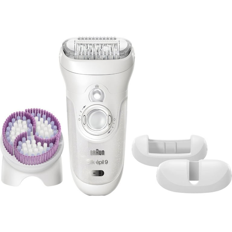 Braun Silk-épil SkinSpa 9 9-941 - Wet & Dry Cordless Electric Hair Removal  2-in-1 Epilator and Exfoliation System for Women
