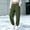 Army Green, variant on Sakmal Scrub Pants for Women Fleece Mid Waist Swaeatpants Cargo Elastic Bottom Elastic Loose Hiking Pants Khaki,S