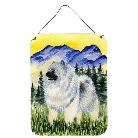 Caroline's Treasures SS8323DS1216 Keeshond Wall or Door Hanging Prints, 12x16, multicolor