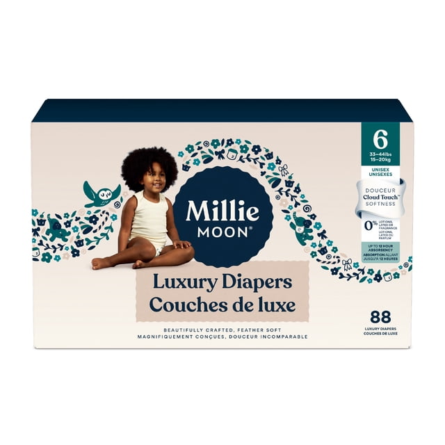 Couches de Luxe de Millie Moon, Taille 6, 88 unités