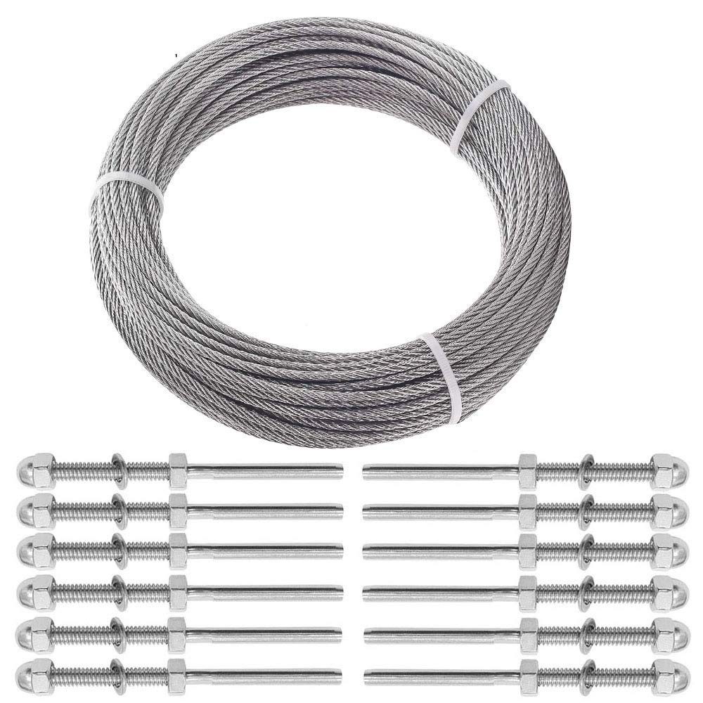 T316 Stainless Steel Cable Railing Kit，Heavy Duty Cable Tensioner kit