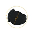 thumbnail image 3 of INSPIRE CHIC Unisex Ear Warmers Foldable Winter Knit Earmuffs Black-Knit Surface L(18"x4.7"), 3 of 6