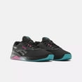 thumbnail image 3 of Reebok Unisex Nano X4 Training Shoes, Black/Bold Cyan/Laser Pink, Men Size's 12/ Women's Size 13.5, 3 of 9