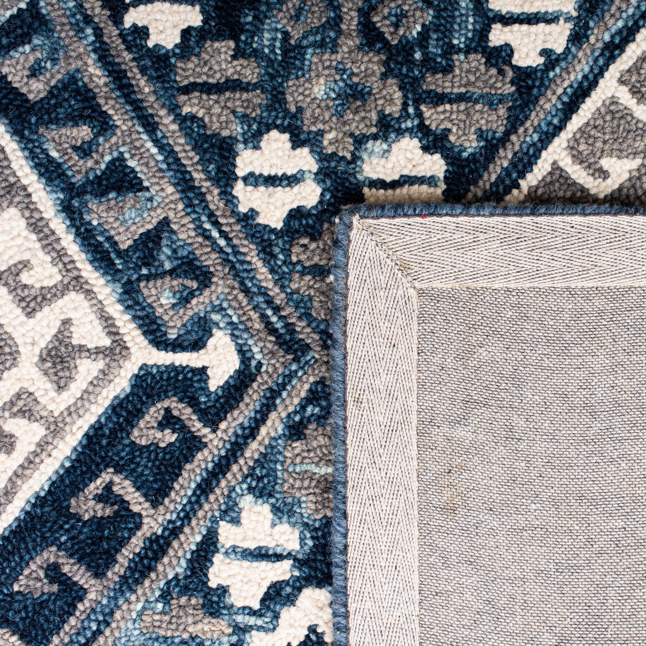 SAFAVIEH Aspen Christopher Geometric Wool Area Rug, Grey/Ivory, 8' x 10'