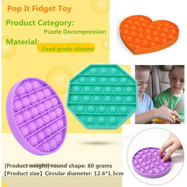 CPDD 20 Pcs Simple Fidget Toy Pop Fidget Toy Mini Soulagement du