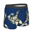 thumbnail image 3 of Bingfone Disco Party Astronaut Dancing Men'S Underwear - Casual Stretch Boxer Briefs-Small, 3 of 9