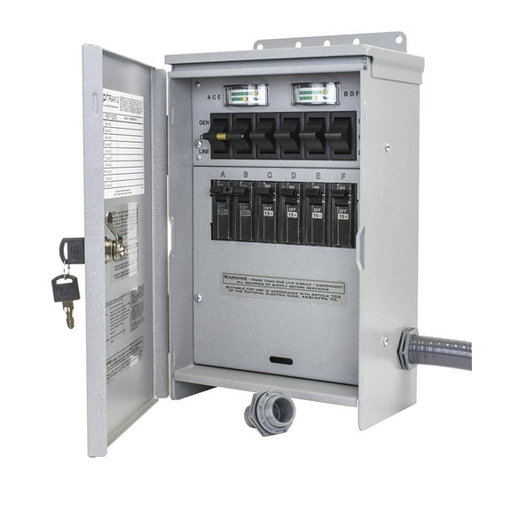 Reliance R306A 120 240-Volt 30-Amp 6-Circuit Pro Tran Outdoor Transfer Switch