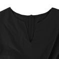 thumbnail image 5 of Ke1Clo Women Spring Fall Jumpsuits Casual V Neck Sleeveless High Waist Elastic Waist Jumpsuit Solid Loose Flowy Wide Leg Romper Black L, 5 of 6