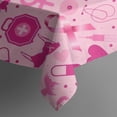 thumbnail image 5 of Pink Breast Cancer Square Tablecloth,Waterproof Square Table Cover,Wipeable Spillproof Washable Table Cover for Home Kitchen Party Decor 42"X42"(107x107cm), 5 of 6