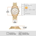 thumbnail image 3 of Michael Kors Women's Lexington Quartz Watch with Stainless Steel Strap, Gold, 20 (Model: MK7241), 3 of 6