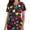 Multicolor24, variant on RKSTN Womens Scrubs Valentine's Day Heart Rose Plus Size Spring Summer V Neck Color Block Short Sleeve Comfort Pocket Caregiver Top