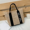 thumbnail image 5 of HUASHENG Handwoven Basket Bag Stylish Wicker Handbag For Women Perfect For Beach Or Everyday Use And Lightweight With Natural Design, 5 of 5