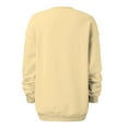 thumbnail image 6 of VANLOFE Women's Solid Color Long Sleeve Sweatshirt Crewneck Sweatshirt for Women Women's Fashion Warm Beige Sweatshirt XL, 6 of 6
