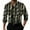 Black（mens shirts）, variant on GuangCheng Men's Long Sleeve Button Down Shirts,Abstract Print,Vertical,Pattern Design Casual Dress Tops Fashion Piece,Khaki,Size XL
