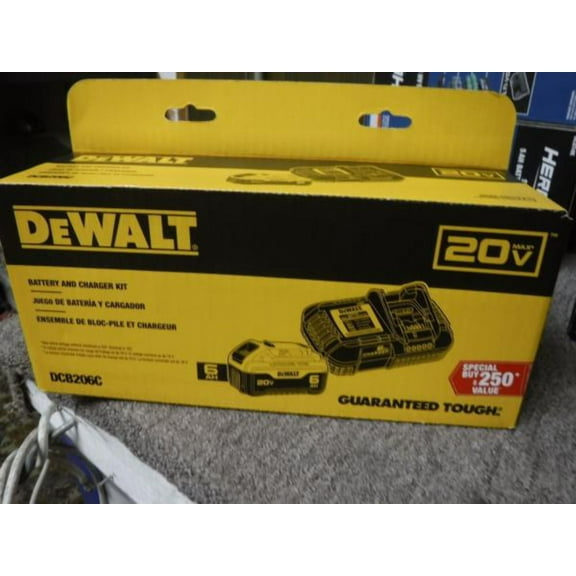 20-Volt MAX Lithium-Ion 6.0 Ah Battery Pack and Charger Kit