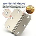thumbnail image 3 of Treasem Squeak-free Door Hinges, 3.5 inch, 5/8" Radius Rounded Corners, Steel, 12 Pack, Satin Nickel, 3 of 8