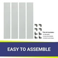 thumbnail image 2 of BBQGuys Signature Polished Glass Flame Guard for 30-Inch Square Drop-In Fire Pit Pans - FG-SQP-30, 2 of 2